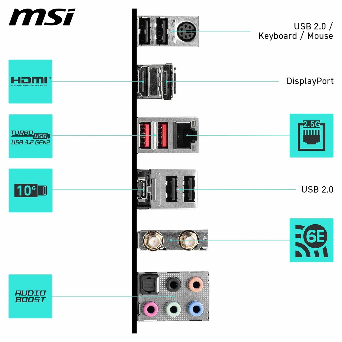 Alaplap MSI 007D98-043R LGA 1700 Intel B760